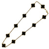 ヴァンクリーフ＆アーペル Van Cleef & Arpels ヴィンテージアルハンブラ 10P ネックレス オニキス ゴールド Au750 オニキス ジュエリー