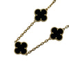 ヴァンクリーフ＆アーペル Van Cleef & Arpels ヴィンテージアルハンブラ 10P ネックレス オニキス ゴールド Au750 オニキス ジュエリー