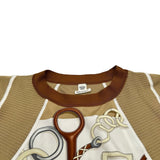 エルメス HERMES Panoplie Tout Cuir ツイルレーヌワンピース 4E2825DV ベージュ シルク レディース ワンピース