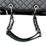 シャネル CHANEL GSTトートバッグ A50995 16番台 ブラック シルバー金具 キャビアスキン レディース トートバッグ