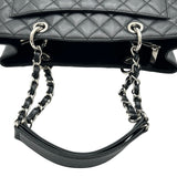 シャネル CHANEL GSTトートバッグ A50995 16番台 ブラック シルバー金具 キャビアスキン レディース トートバッグ