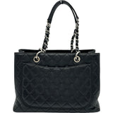 シャネル CHANEL GSTトートバッグ A50995 16番台 ブラック シルバー金具 キャビアスキン レディース トートバッグ