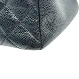 シャネル CHANEL GSTトートバッグ A50995 16番台 ブラック シルバー金具 キャビアスキン レディース トートバッグ