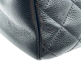 シャネル CHANEL GSTトートバッグ A50995 16番台 ブラック シルバー金具 キャビアスキン レディース トートバッグ