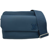 ルイ・ヴィトン LOUIS VUITTON ファストラインメッセンジャー M22611 ブルー LVアロエグラム メンズ ショルダーバッグ