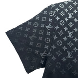 ルイ・ヴィトン LOUIS VUITTON モノグラムグラディエント半袖Tシャツ HQY42W ブラック コットン メンズ 半袖Ｔシャツ