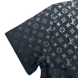 ルイ・ヴィトン LOUIS VUITTON モノグラムグラディエント半袖Tシャツ HQY42W ブラック コットン メンズ 半袖Ｔシャツ
