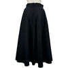 クリスチャン・ディオール Christian Dior プリーツフレアロングスカート 341J68A1537 ブラック ウール レディース スカート