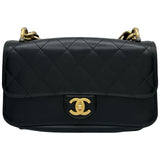 シャネル CHANEL トリプルフラップバッグ A91864 23番台 ブラック ゴールド金具 カーフレザー レディース ショルダーバッグ