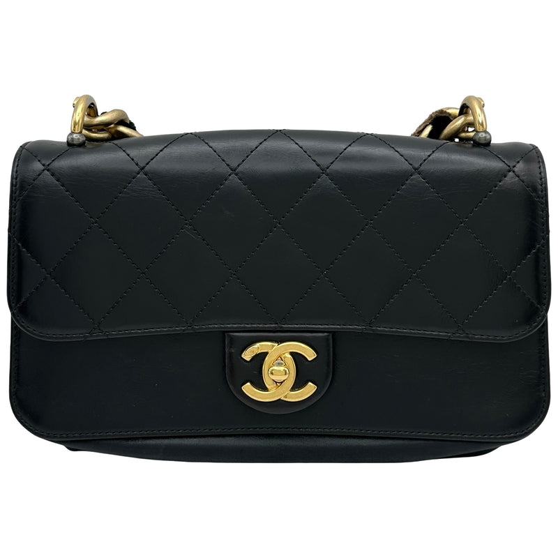 シャネル CHANEL トリプルフラップバッグ A91864 23番台 ブラック