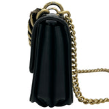 シャネル CHANEL トリプルフラップバッグ A91864 23番台 ブラック ゴールド金具 カーフレザー レディース ショルダーバッグ