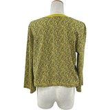 エルメス HERMES ナウサ シェーヌダンクル総柄長袖Tシャツ 4E4649DB イエロー コットン レディース 長袖Ｔシャツ