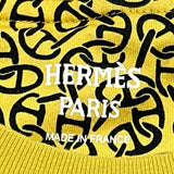 エルメス HERMES ナウサ シェーヌダンクル総柄長袖Tシャツ 4E4649DB イエロー コットン レディース 長袖Ｔシャツ
