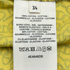 エルメス HERMES ナウサ シェーヌダンクル総柄長袖Tシャツ 4E4649DB イエロー コットン レディース 長袖Ｔシャツ