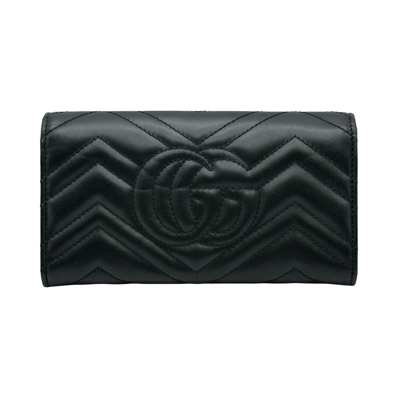 良品 グッチ 443436 ダブルGG コンチネンタルウォレット パイソン長財布 グッチ GUCCI ダブルGコンチネンタルウォレット 443436 ブラック