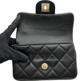 シャネル CHANEL マトラッセスモール ショルダーバッグ AS1436 29番台 ブラック ゴールド金具 ラムスキン レディース ショルダーバッグ
