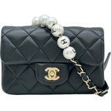 シャネル CHANEL マトラッセスモール ショルダーバッグ AS1436 29番台 ブラック ゴールド金具 ラムスキン レディース ショルダーバッグ
