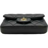 シャネル CHANEL マトラッセスモール ショルダーバッグ AS1436 29番台 ブラック ゴールド金具 ラムスキン レディース ショルダーバッグ
