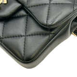シャネル CHANEL マトラッセスモール ショルダーバッグ AS1436 29番台 ブラック ゴールド金具 ラムスキン レディース ショルダーバッグ