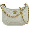 シャネル CHANEL マトラッセチェーンホーボー AS4666 ホワイト ゴールド金具 ラムスキン レディース ショルダーバッグ