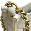 シャネル CHANEL マトラッセチェーンホーボー AS4666 ホワイト ゴールド金具 ラムスキン レディース ショルダーバッグ