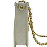 シャネル CHANEL マトラッセチェーンホーボー AS4666 ホワイト ゴールド金具 ラムスキン レディース ショルダーバッグ