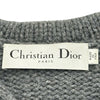 クリスチャン・ディオール Christian Dior セーラーカラーウールニットカーディガン 244G53AM121 グレー ウール レディース カーディガン