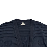 エルメス HERMES シェーヌダンクルシルク混カーディガン 3E2706D3 ブラック シルク レディース カーディガン