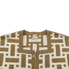 エルメス HERMES モザイクジップアップニットジャケット 4E2225DJ ベージュ シルク レディース その他アウター