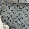 ルイ・ヴィトン LOUIS VUITTON サイドレザーラインモノグラムデニムパンツ HSD10W ブルー デニム メンズ デニムパンツ