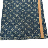 ルイ・ヴィトン LOUIS VUITTON サイドレザーラインモノグラムデニムパンツ HSD10W ブルー デニム メンズ デニムパンツ