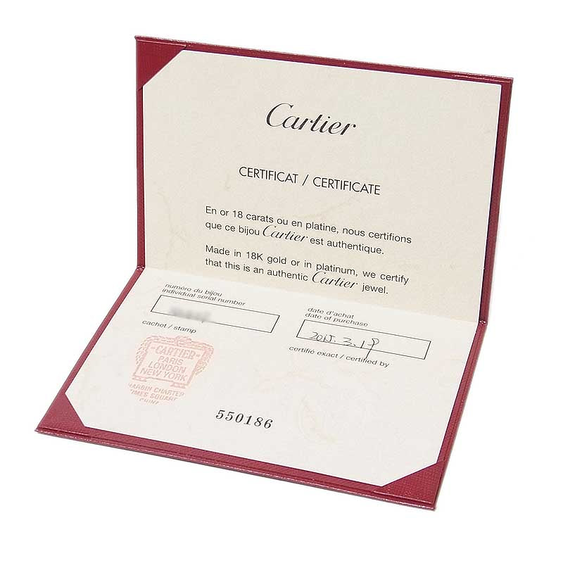 カルティエ Cartier ラブ スリーフープ ダイヤモンド ネックレス K18PG ジュエリー