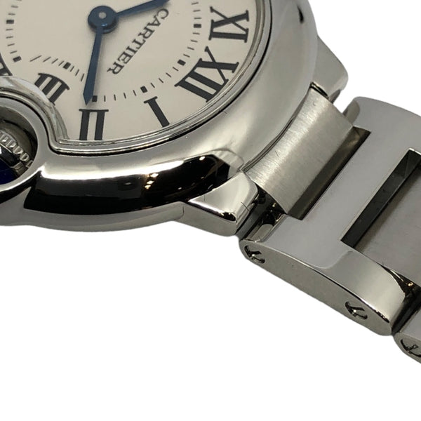 カルティエ Cartier バロンブルー SM W69010Z4 シルバー SS クオーツ レディース 腕時計