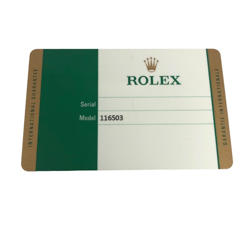 ロレックス ROLEX デイトナ ホワイトシェル ランダムシリアル 116503 ホワイト SS/K18YG 自動巻き メンズ 腕時計