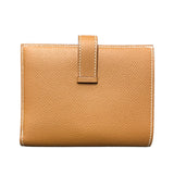 エルメス HERMES ベアンコンパクト B刻 ゴールド/GD金具 エプソン レディース 二つ折り財布