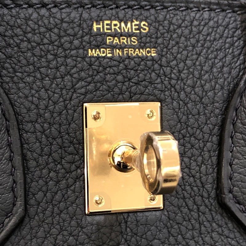 エルメス HERMES バーキン25 W刻 グリミスティ　GD金具 トゴ レディース ハンドバッグ