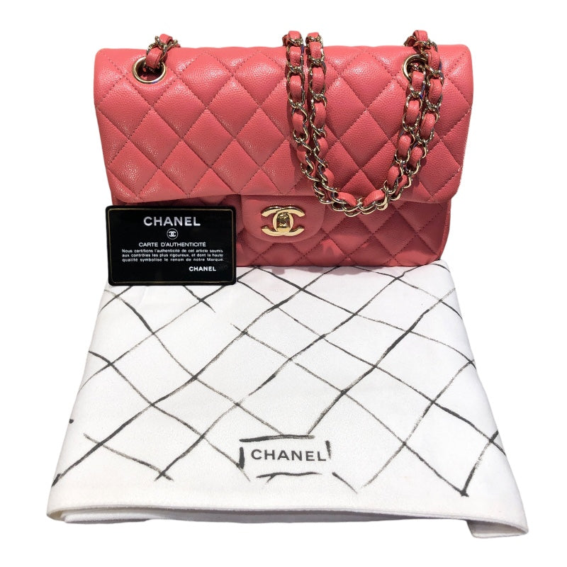 シャネル CHANEL マトラッセ23 A01113 ピンク/GD金具 キャビアスキン レディース ショルダーバッグ