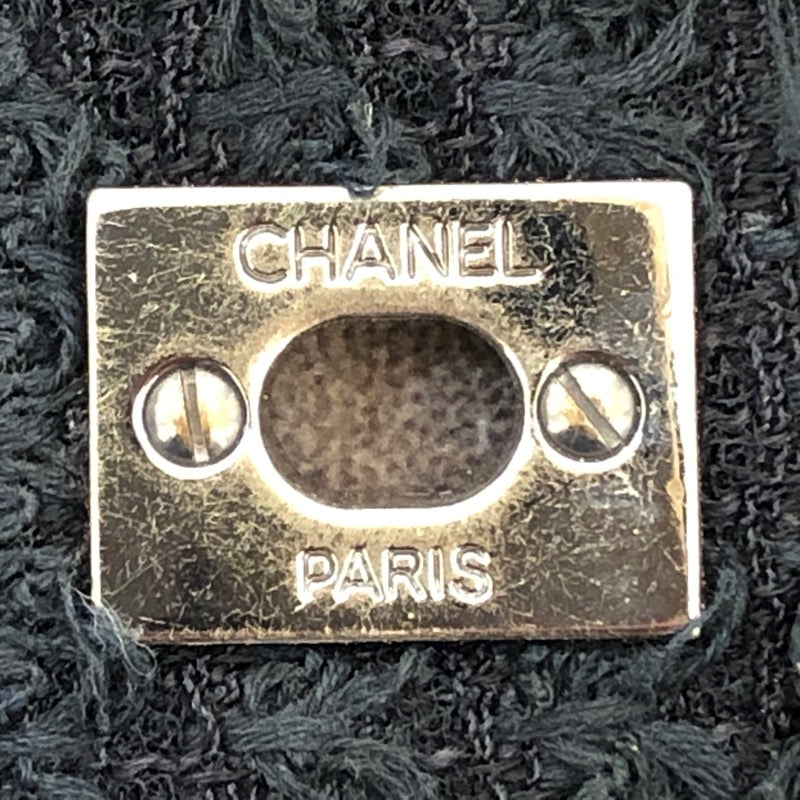 シャネル CHANEL ココマークツイードチェーンショルダー ブラック/SV金具/GD金具 ツイード レディース ショルダーバッグ