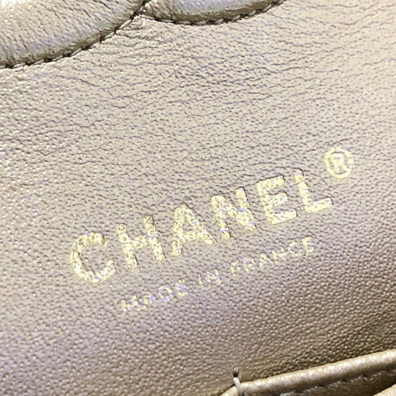 シャネル CHANEL マトラッセ25 ベージュ　GD金具 ラフィア レディース ショルダーバッグ