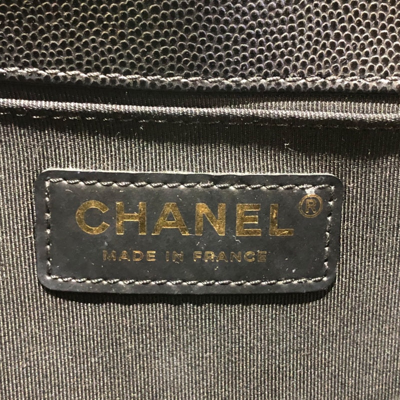 シャネル CHANEL ボーイシャネル25 A67086 ブラック　GD金具 キャビアスキン レディース ショルダーバッグ