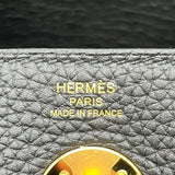 エルメス HERMES リンディ26 W刻印 ブラック ゴールド金具 トリヨン レディース ショルダーバッグ