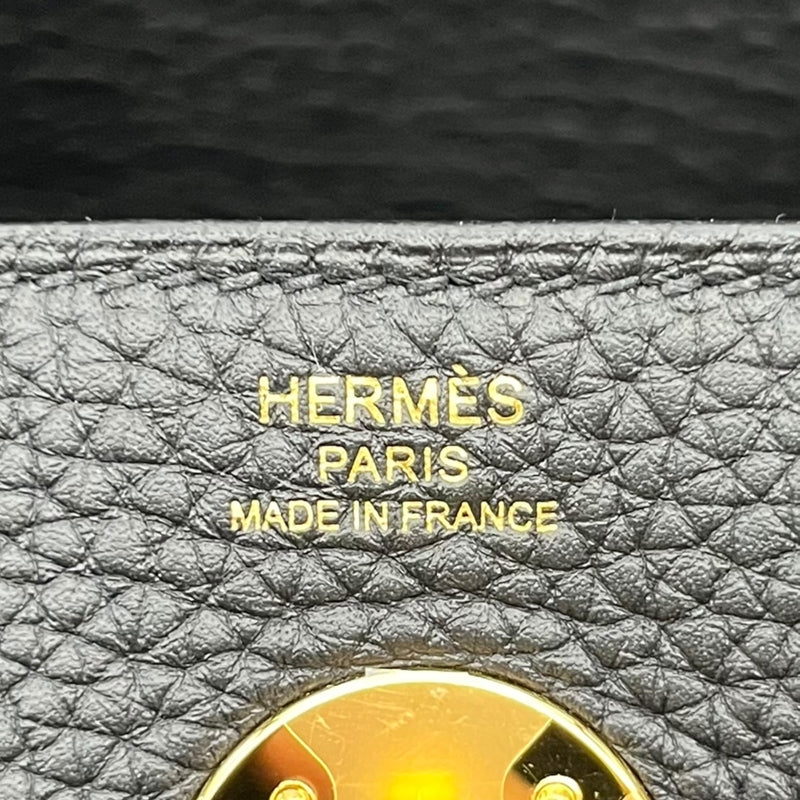 エルメス HERMES リンディ26 W刻印 ブラック ゴールド金具 トリヨン レディース ショルダーバッグ