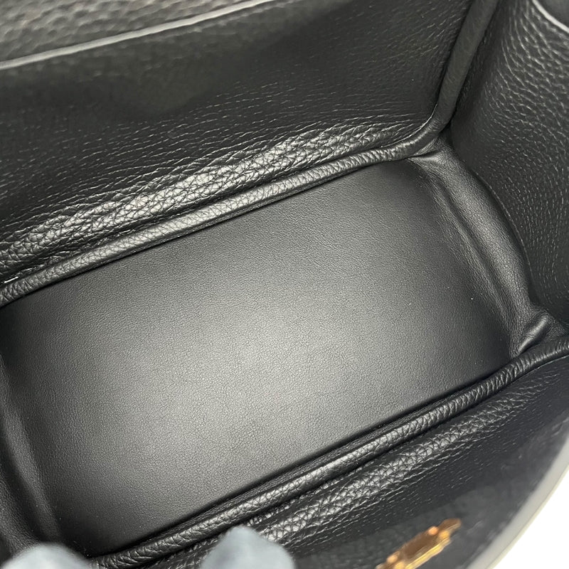 エルメス HERMES リンディ26 W刻印 ブラック ゴールド金具 トリヨン レディース ショルダーバッグ
