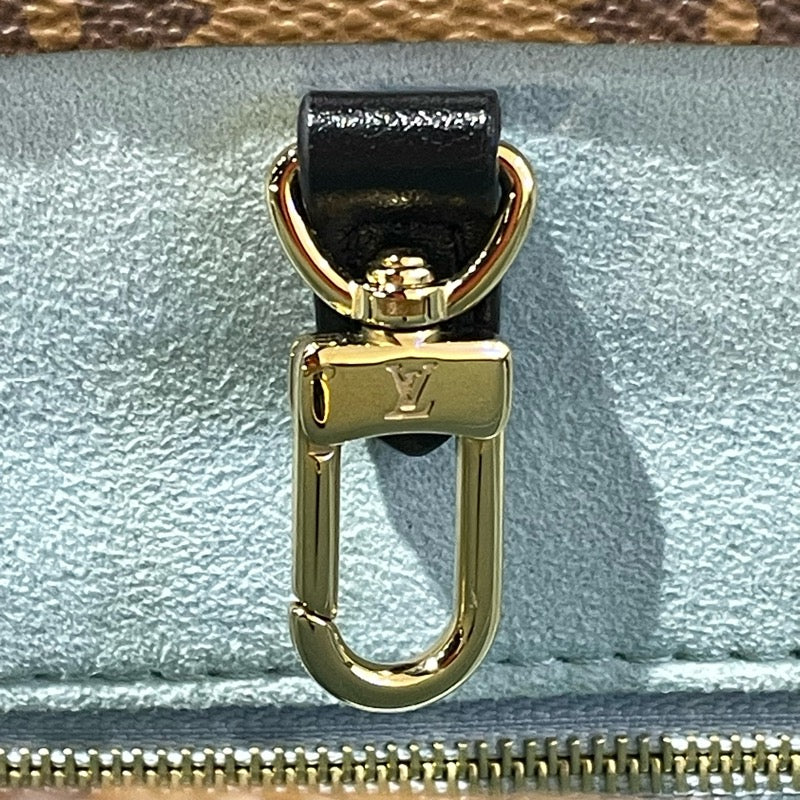 ルイ・ヴィトン LOUIS VUITTON オンザゴーPM M47199 マロン/ゴールド金具 コーティングキャンパス レディース ショルダーバッグ