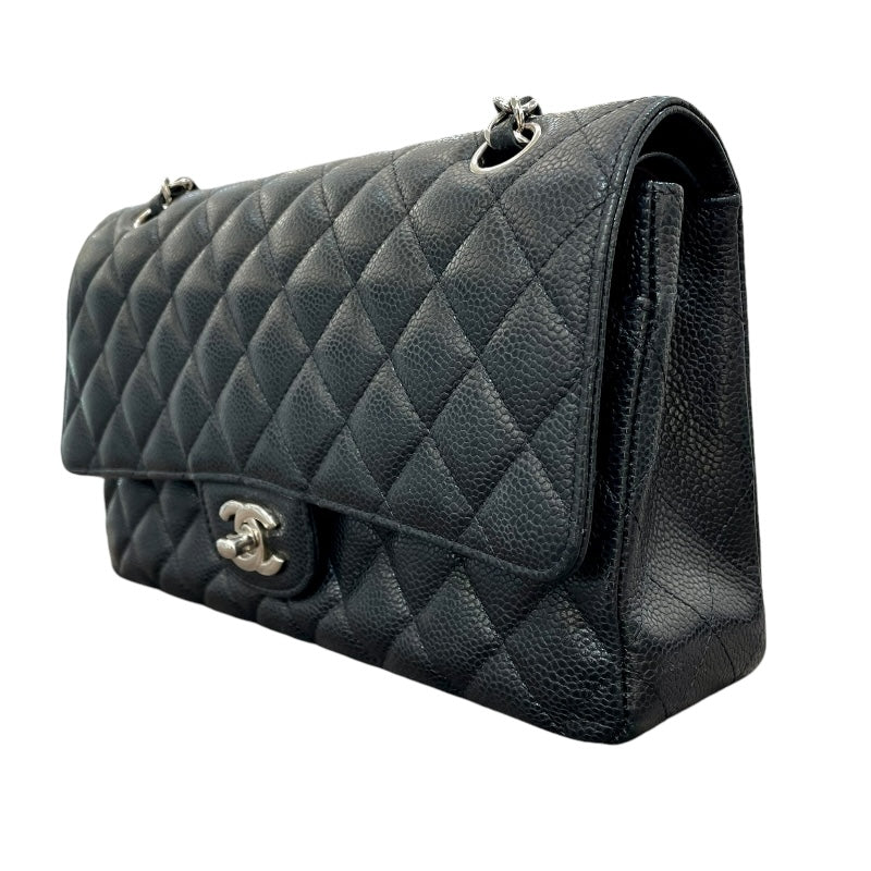 シャネル CHANEL マトラッセ25 A01112 ブラック/シルバー金具 キャビア レディース ショルダーバッグ