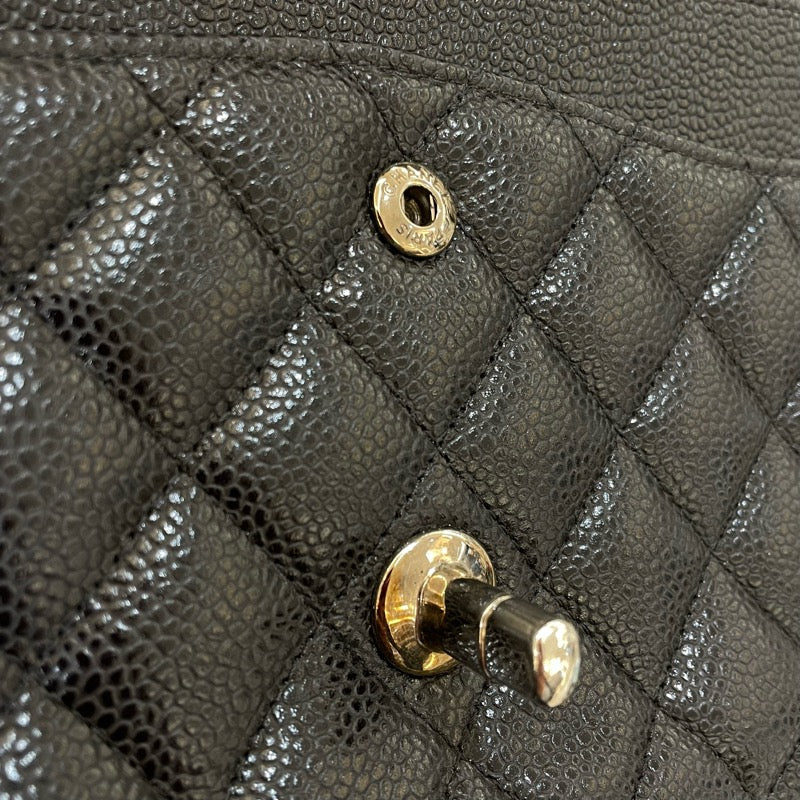 シャネル CHANEL マトラッセ25 A01112 ブラック/シルバー金具 キャビア レディース ショルダーバッグ