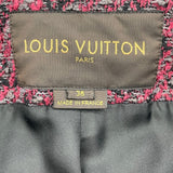 ルイ・ヴィトン LOUIS VUITTON ツイードコート ボルドー コットン レディース その他アウター