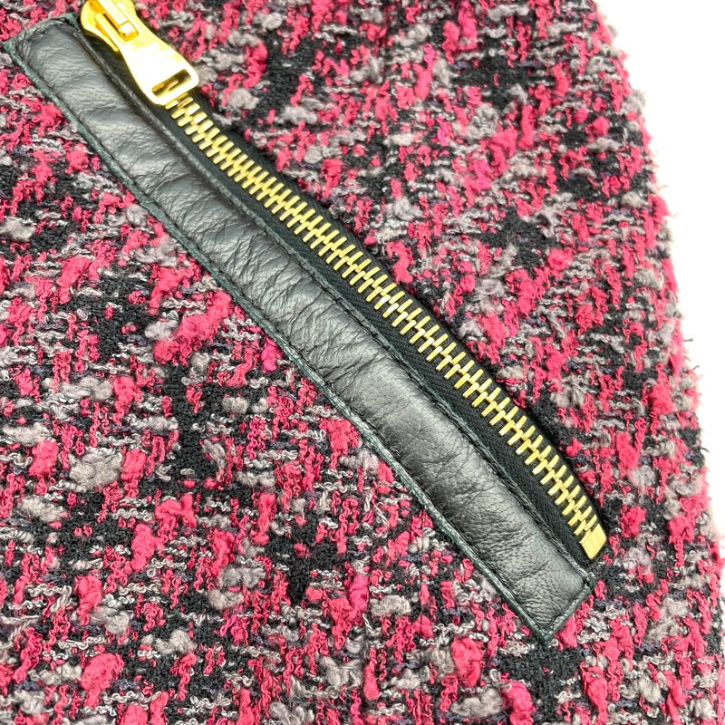 ルイ・ヴィトン LOUIS VUITTON ツイードコート ボルドー コットン レディース その他アウター