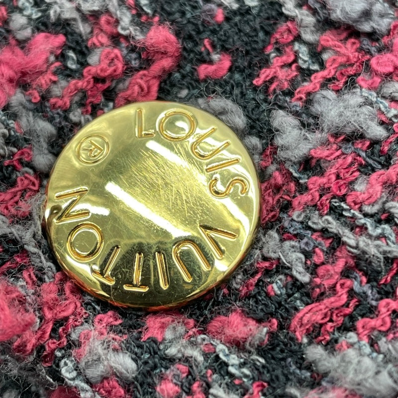 ルイ・ヴィトン LOUIS VUITTON ツイードコート ボルドー コットン レディース その他アウター
