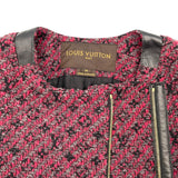ルイ・ヴィトン LOUIS VUITTON ツイードコート ボルドー コットン レディース その他アウター